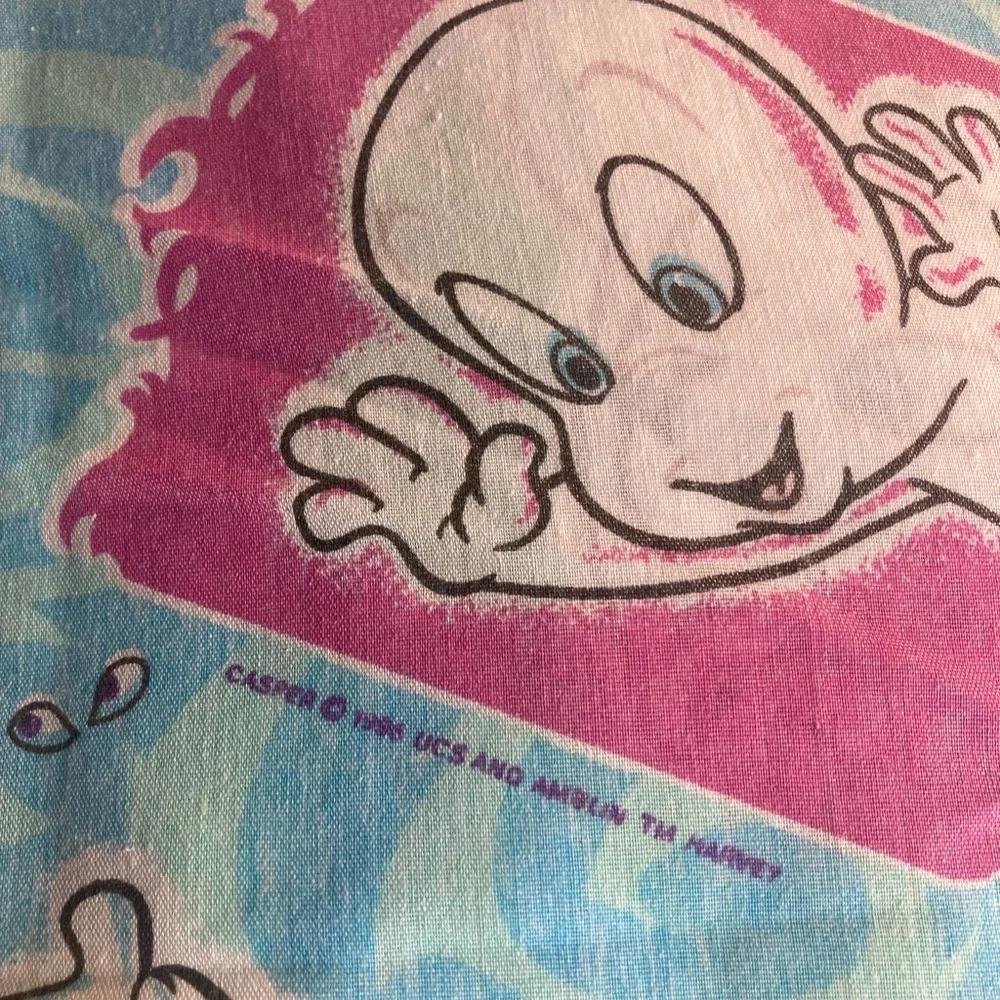 Vintage 1996 Casper The Ghost Twin Fitted Flat Sheet Set